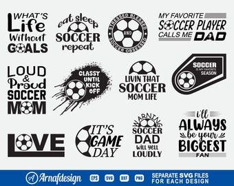 Soccer #2 SVG, Soccer is my favorite season, Sports svg, Clipart, Cut Files for Silhouette, Files for Cricut, Vector, dxf, png, Design