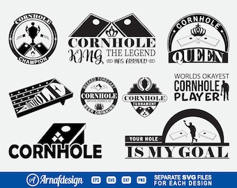 Cornhole #3 SVG, Cornhole game svg, Sports svg, Cornhole Clipart, Cut Files for Silhouette, Files for Cricut, Vector, dxf, png, Design