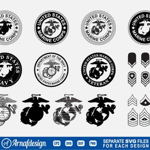 US Marine Corps SVG, Vector, Silhouette, Cricut, Clipart, Cuttable Design, Png, Dxf, T-shirt design