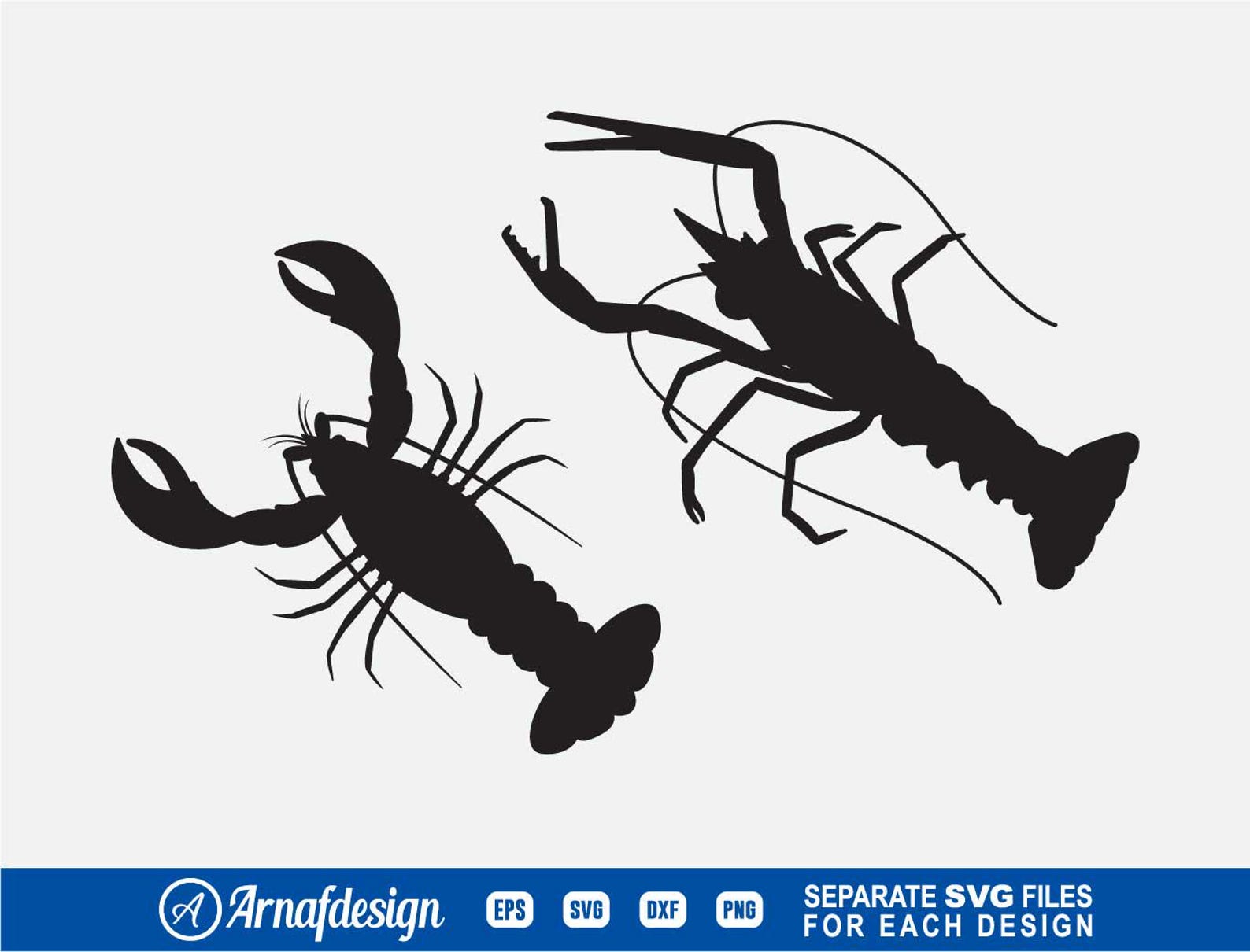 Crawfish Svg, Clipart, Cut Files for Silhouette, Files for Cricut ...