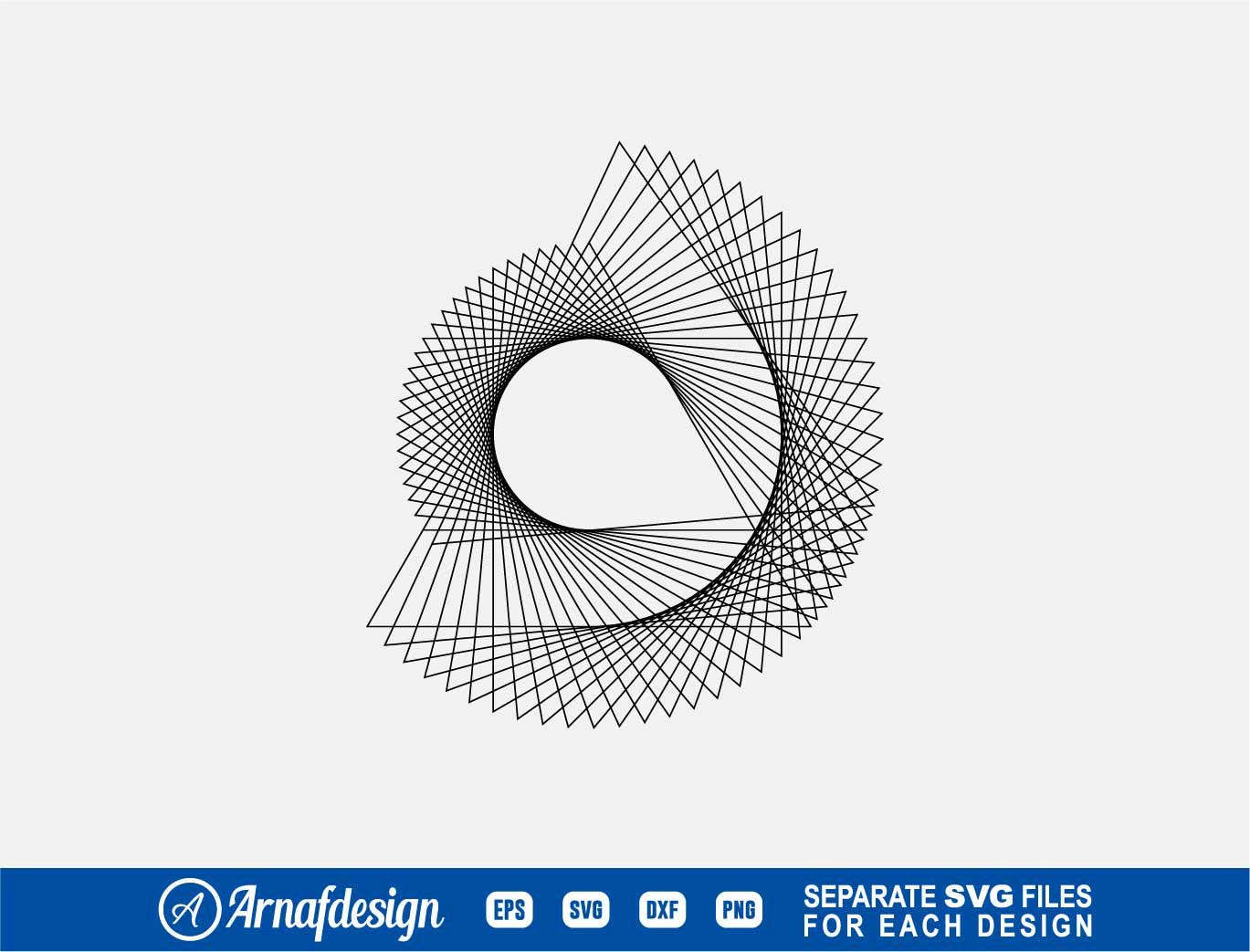 Spirograph SVG, Geometric Svg, Clipart, Cut Files for Silhouette, Files ...