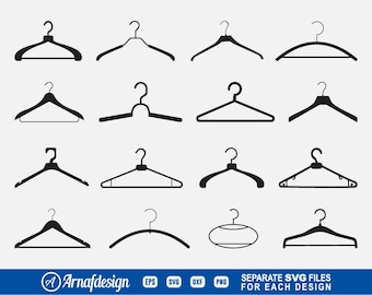 Hanger svg, Clothes Hanger, Coat Hanger svg, Wardrobe svg, Clipart, Cut Files, Silhouette, Cricut, Vector, eps, dxf, png, t-shirt, Design