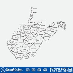 West Virginia #3 SVG, West Virginia State, West Virginia Home svg, Clipart, Cut Files for Silhouette, Files for Cricut, Vector, dxf, png