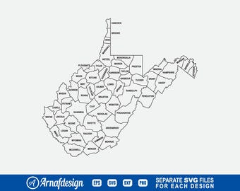 West Virginia #3 SVG, West Virginia State, West Virginia Home svg, Clipart, Cut Files for Silhouette, Files for Cricut, Vector, dxf, png