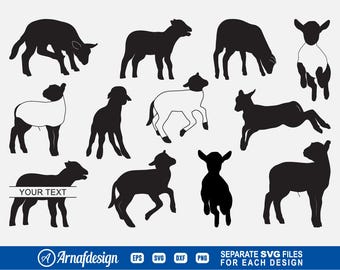 Show lam #2 SVG, lam svg, markt lam svg, schapen svg, show schapen svg, clipart, silhouet, Cricut, Vector, dxf, png, ontwerp