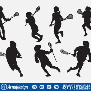 Lacrosse Player SVG, Lacrosse svg, Lacrosse Player Clipart, Lacrosse PNG, Lacrosse Cricut, cut files, vector, eps, dxf, T-shirt Design