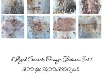 Aged Concrete Digital Photo Effect Grunge Mixed Media Texture Photography Art Gray Grungy Background Download Set 1