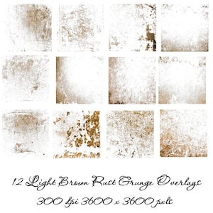 Light Brown Rust Grunge Digital Scratched Distressed Overlay Effect Aged Texture Photography Grungy Transparent Download Collection