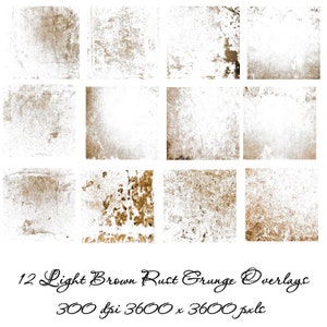 Light Brown Rust Grunge Digital Scratched Distressed Overlay Effect Aged Texture Photography Grungy Transparent Download Collection