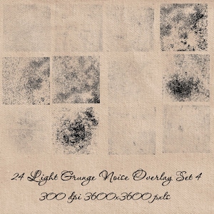 24 lumières grunge numérique bruit Texture Grungy transparent superposition effet photo photographie Bundle Art noir PNG fond téléchargement lot 4