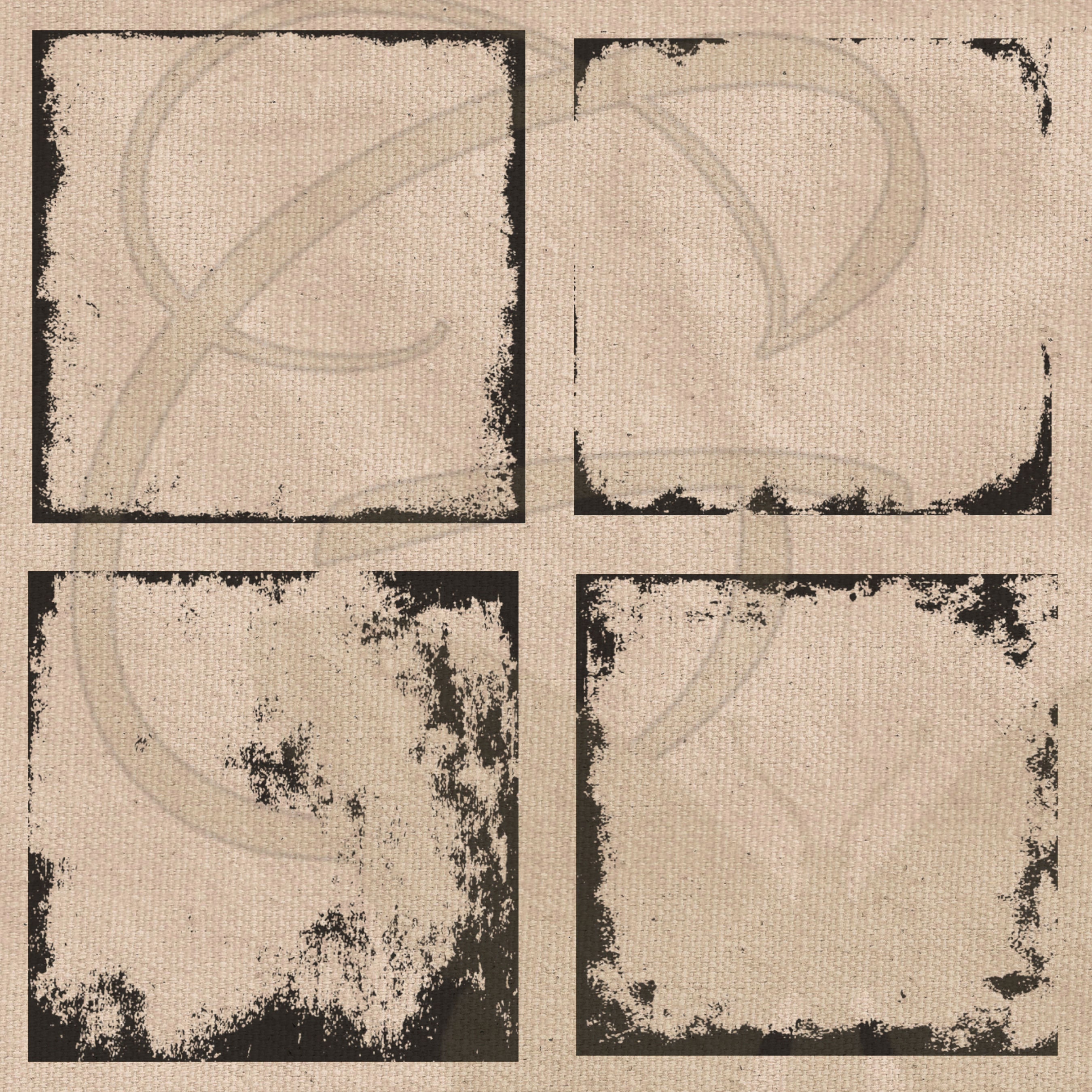 Grunge Paint Smudge Frame Transparent Grungy Overlay Photo Effect ...