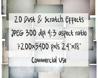 Grunge Texture Overlays: Dust & Scratch Effects - Commercial Use (Digital Download)