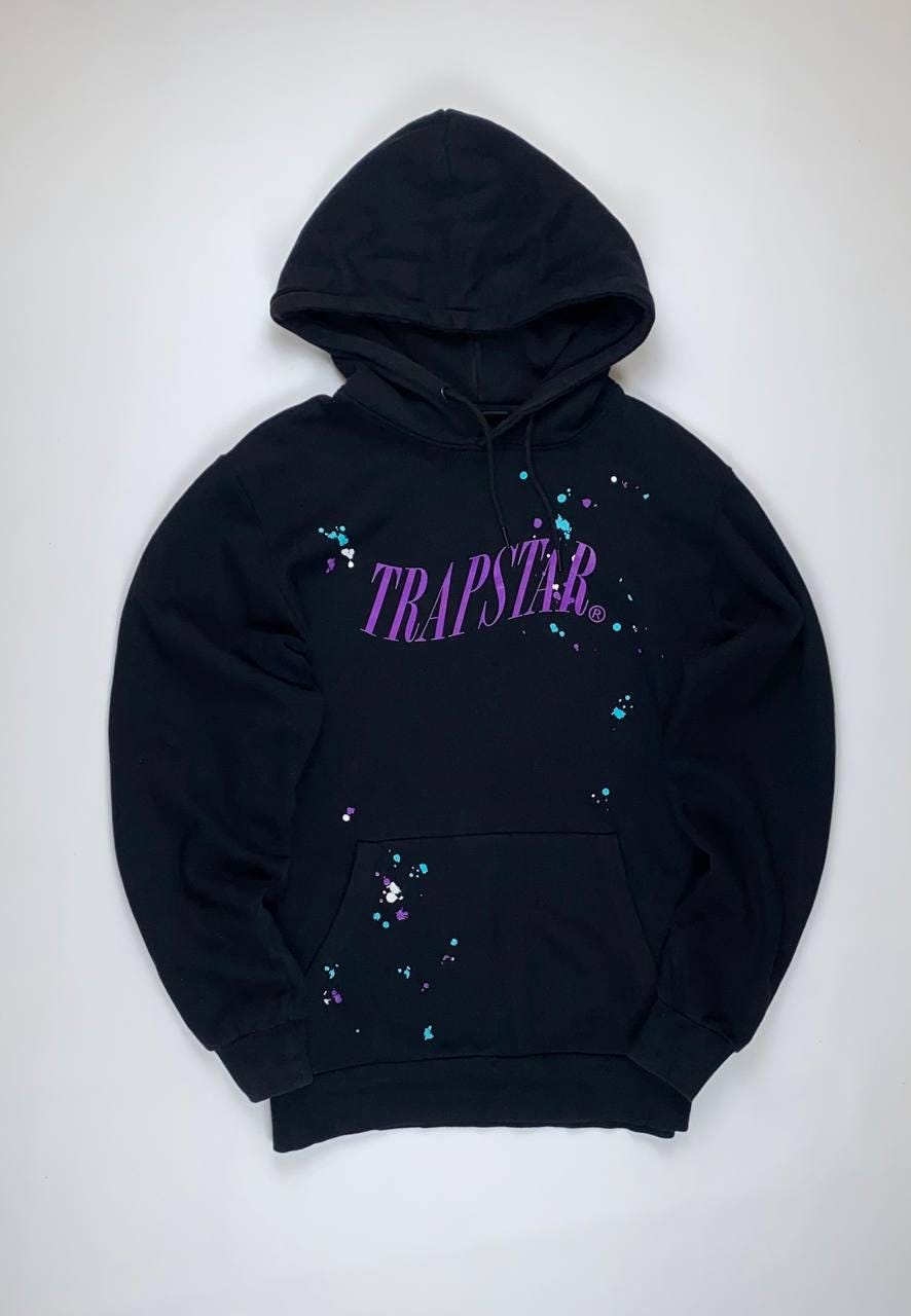 Depop Trapstar Zip Up Hoodie Depop Trapstar Hoodie Rainbow Purple