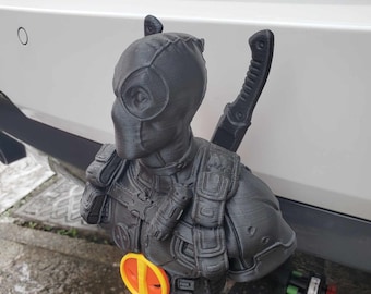 Tapa de bola de remolque, tapa de bola de remolque, enganche de remolque compatible con bola de 50 mm, Deadpool para coche