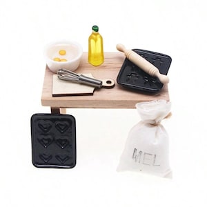 Dollhouse Miniature cooking set [8 piece set]
