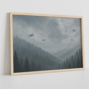 Endor Canvas Wall Art: Wars Movie Print, Gift for Fans