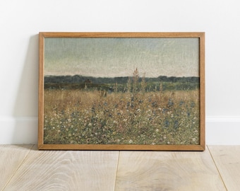 Framed Vintage Botanical Print: Antique French Garden Wall Art