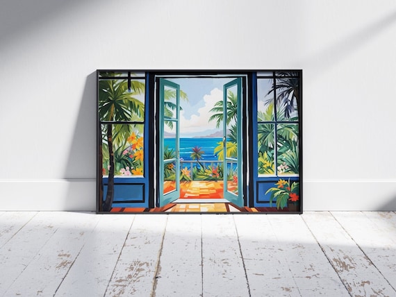 Henri Matisse Canvas Print: Colorful Seascape View, Modern Art