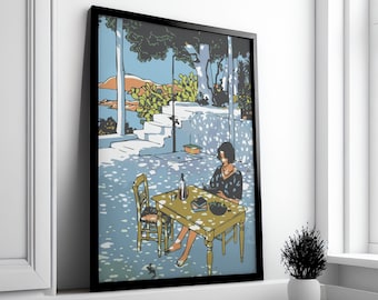 Vittorio Giardino 'Summer Girl' Canvas Print - Framed Wall Art