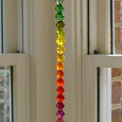 Pyramid Suncatcher Made Entirely With Swarovski Crystals Etsy