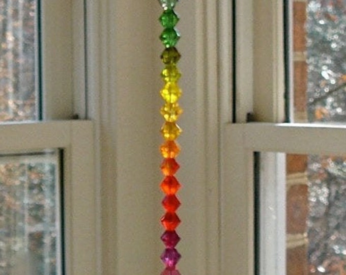 Pyramid Suncatcher Made Entirely With Swarovski Crystals Etsy