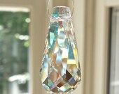 Swarovski Crystal Drop, Pendant, Rainbow Crystal, Prism, 38mm, Choose From 2nds with Tiny Flaws or Flawless, Clear or Clear Aurora Borealis