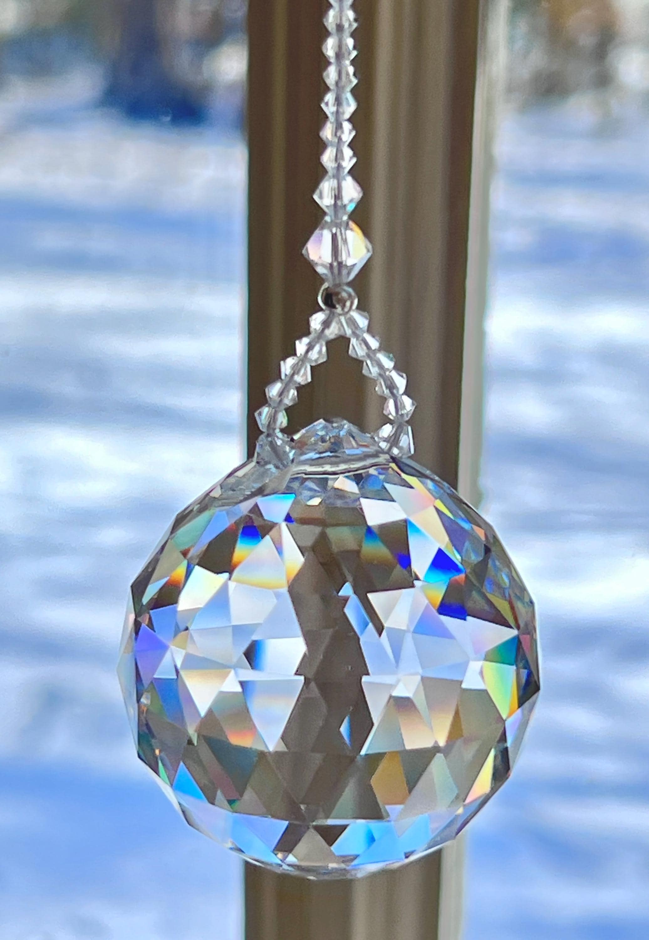 Attrape-Soleils en Cristal, XiYee Lot de 5 Suncatcher Pendentif, Soleil