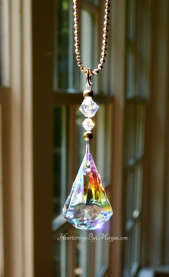 Buy Sparkly Swarovski Crystal Car Charm on Gold Chain Made W