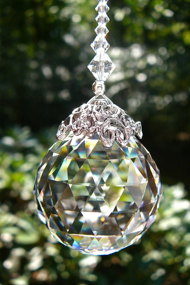 Crystal Ball Suncatcher 30mm Swarovski Crystal Ball | Etsy