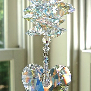 Swarovski Wild Heart Crystal Suncatcher, Made entirely with Swarovski Crystals THERESA Available in 3 Colors image 4