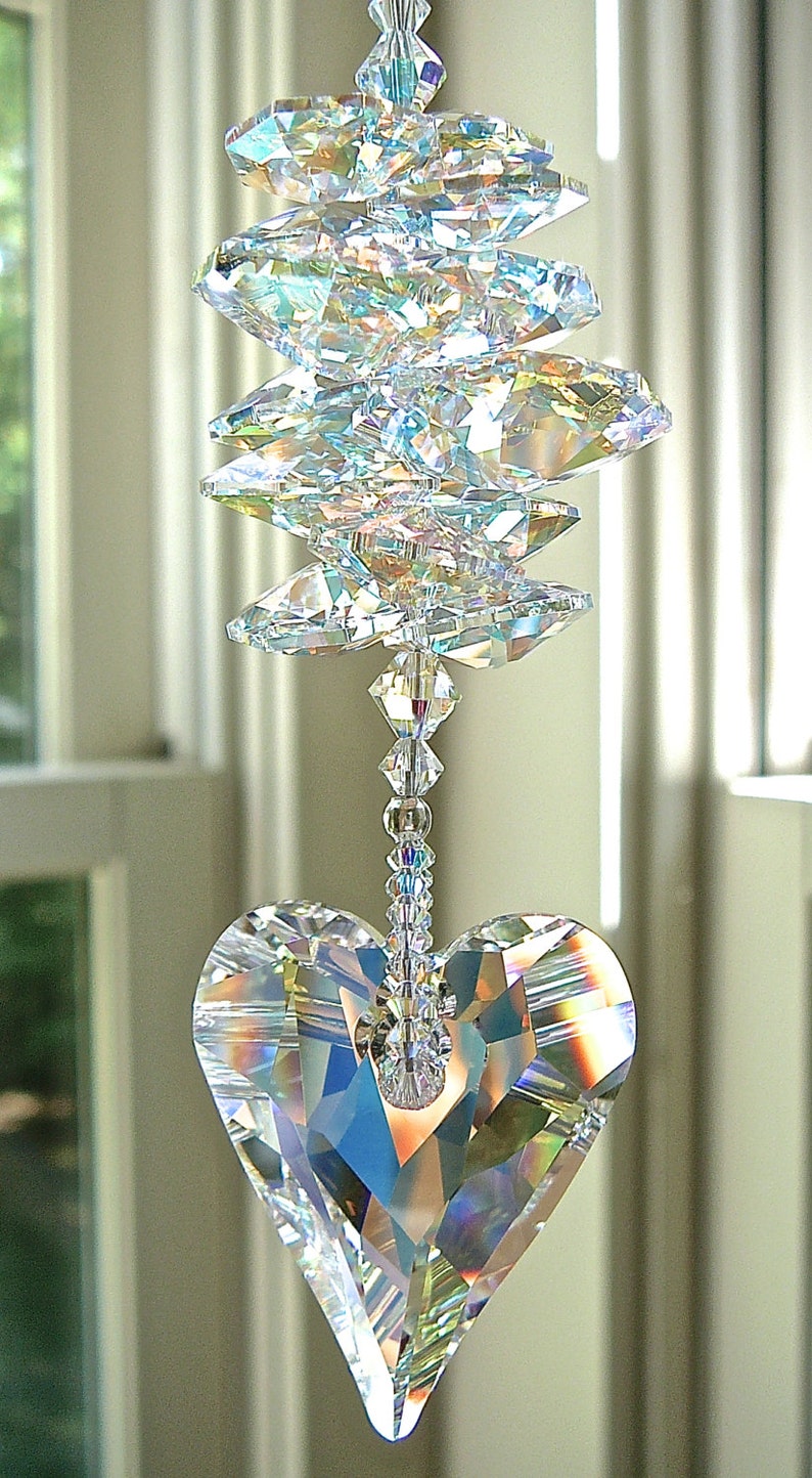 Swarovski Wild Heart Crystal Suncatcher, Made entirely with Swarovski Crystals THERESA Available in 3 Colors image 4