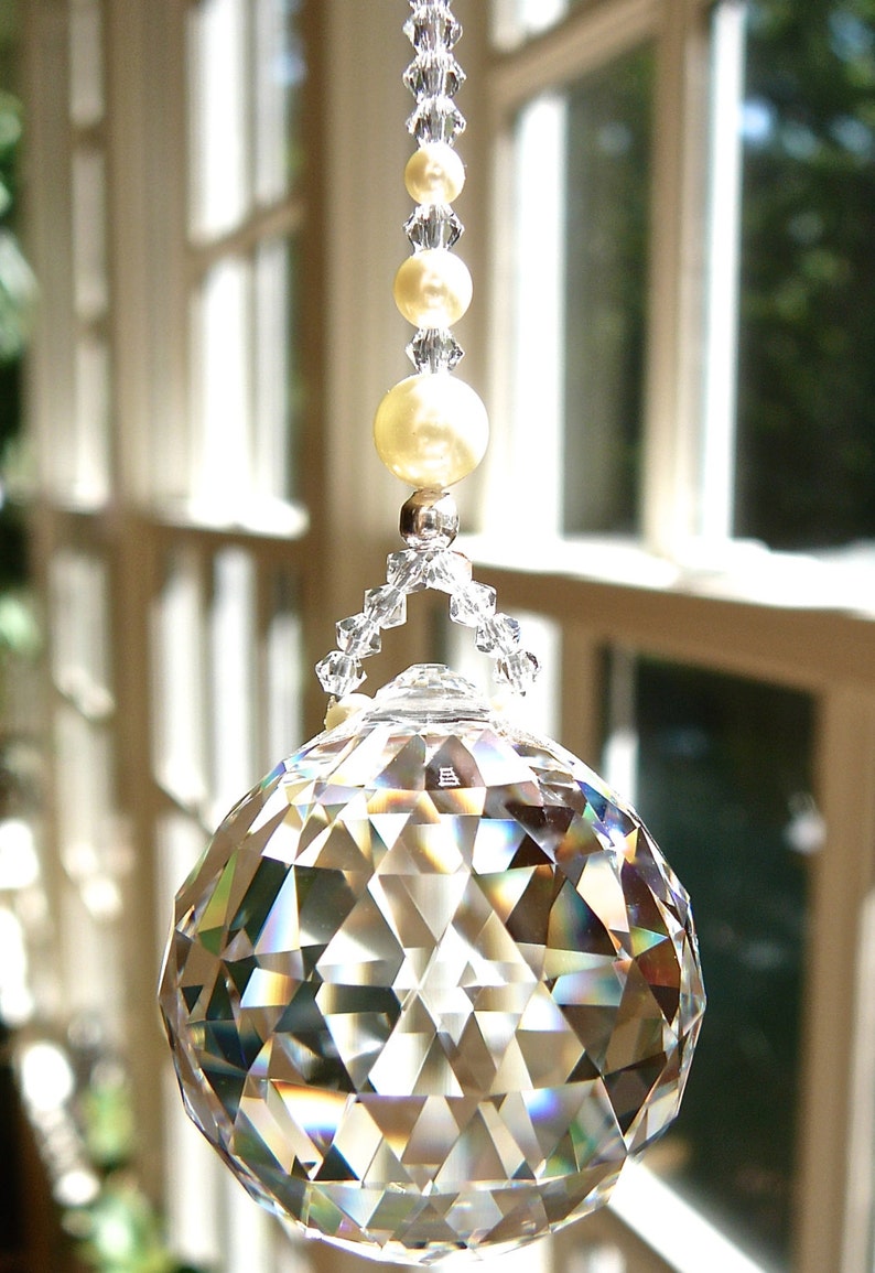30mm Crystal Ball Ornament Window Ornament Suncatcher with Etsy 日本