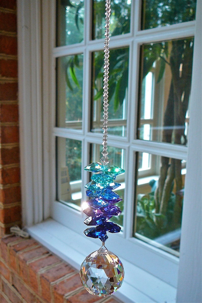 Crystal Ball Ornament Suncatcher Prism Rainbow Maker in Etsy