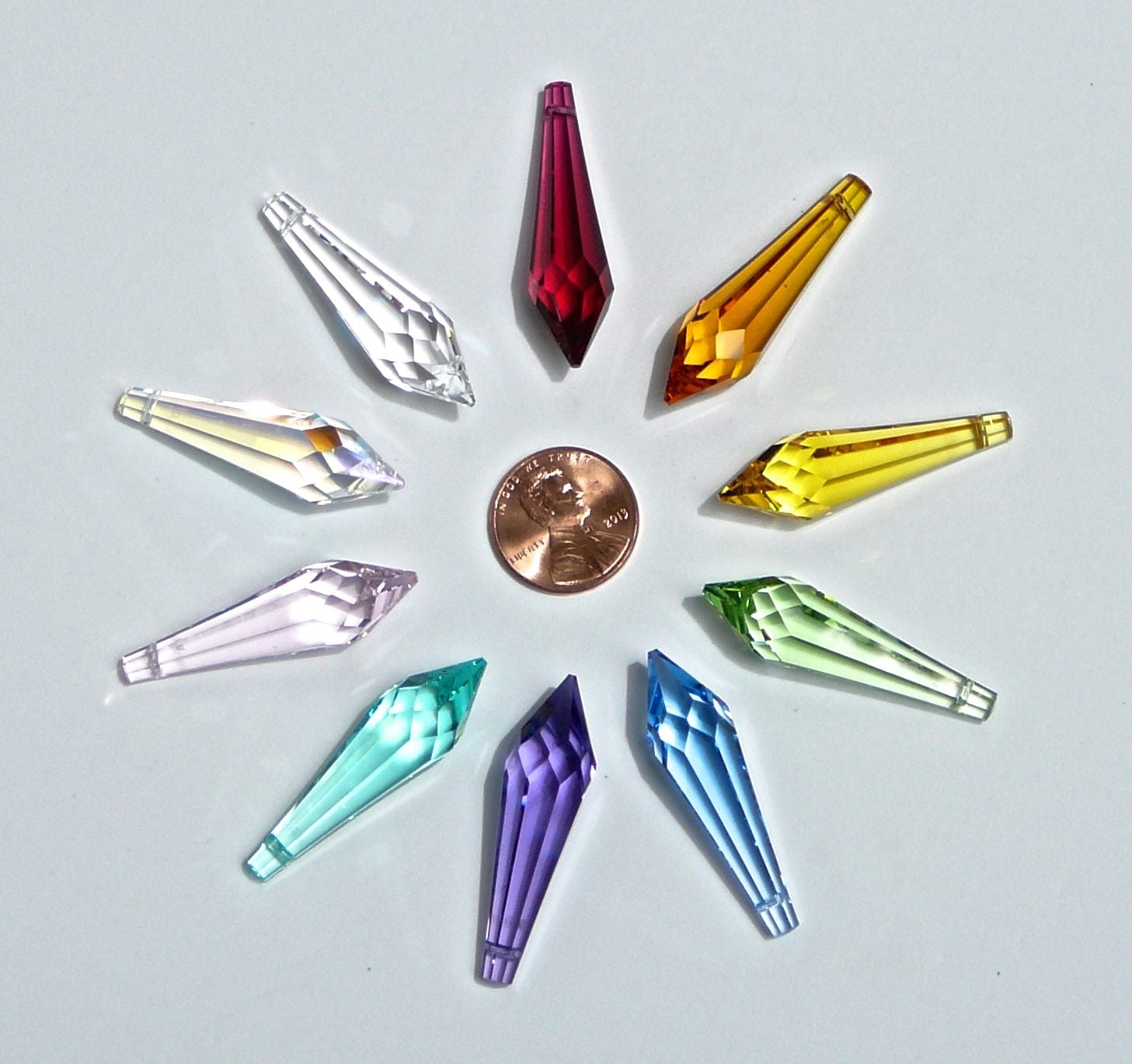 Genuine Swarovski 40mm (1.6") Pencil Drops in 11 Colors,  Strass…