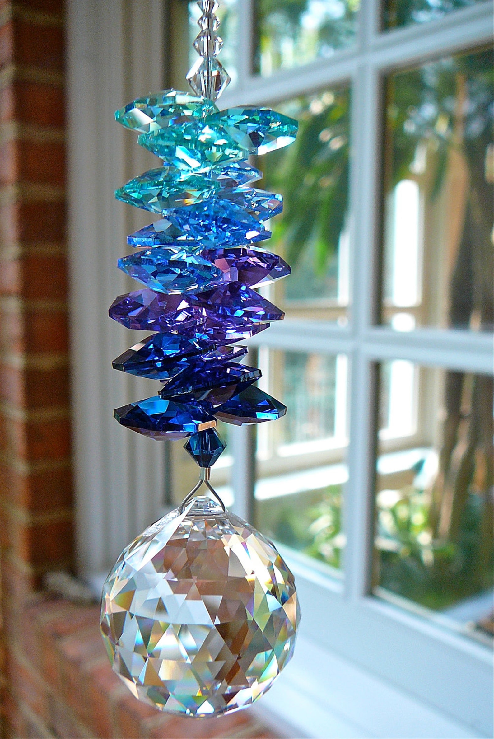 Crystal Ball Ornament Suncatcher Prism Rainbow Maker in Etsy