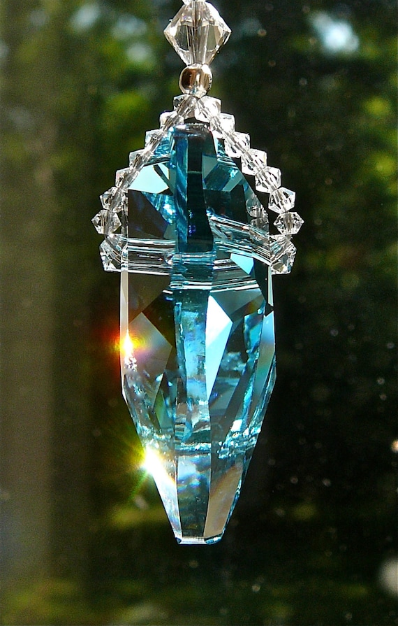 Swarovski Crystal Heart Suncatcher Window Decor 37mm