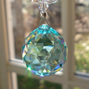 Car Charm Crystal Ball Sun Catcher 20mm Swarovski Ball (Choose from 14 colors) and Swarovski Octagons - &quot;LITTLE CATHERINE&quot;