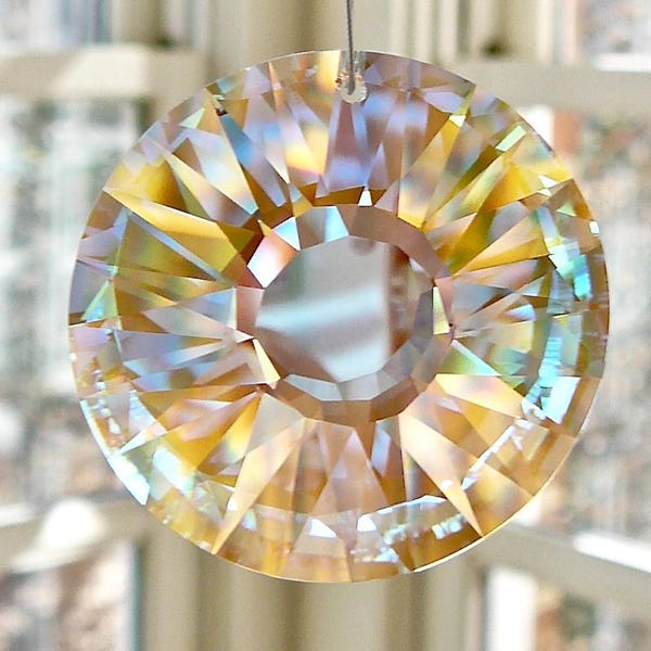 Vintage Swarovski Kristalle, 2nd Quality Kristalle Anhänger Suncatcher Swarovski 8950-0011 40 mm (1.6) Sun Prism, No Strand, HeartstringsbyMorgan