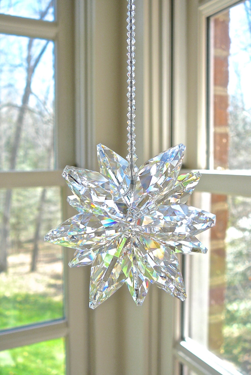 HUGE Largest Swarovski Crystal Cluster Suncatcher Available Etsy