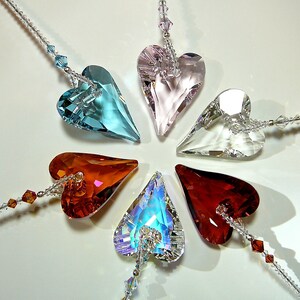 Swarovski Wild Heart Crystal Suncatcher, Made entirely with Swarovski Crystals THERESA Available in 3 Colors image 7