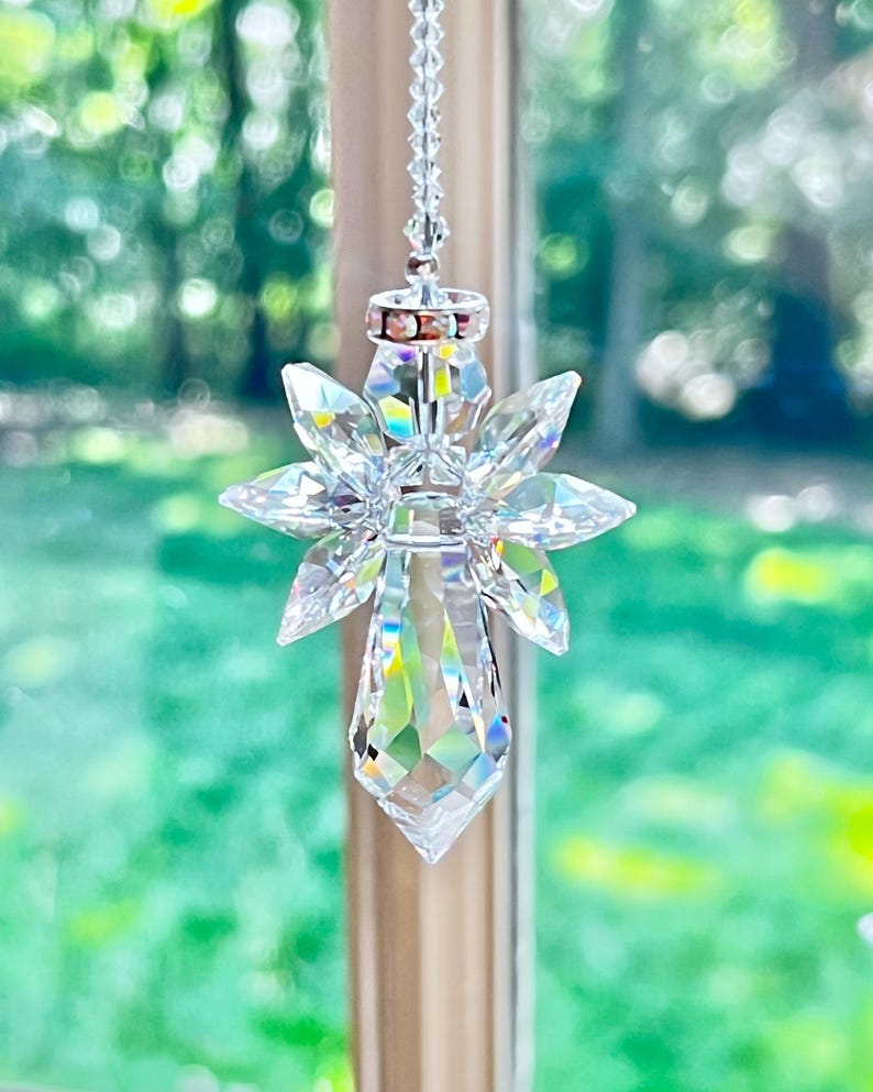 HeartstringsByMorgan Swarovski Crystal Guardian Angel Suncatcher - Thumbnail 2