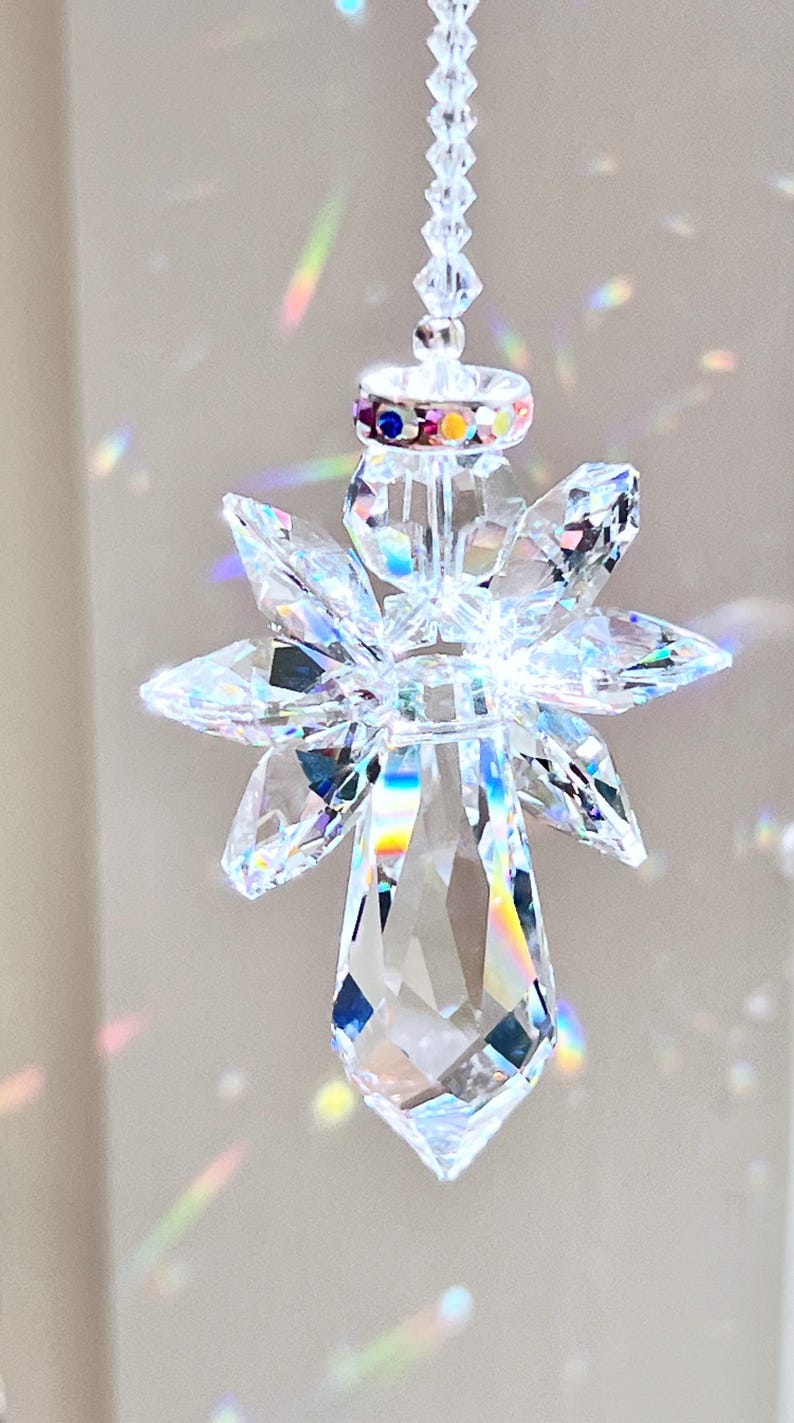 HeartstringsByMorgan Swarovski Crystal Guardian Angel Suncatcher - Thumbnail 3