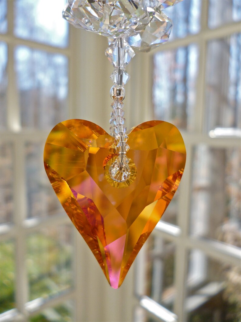 Swarovski Wild Heart Crystal Suncatcher Rainbow Maker in Etsy