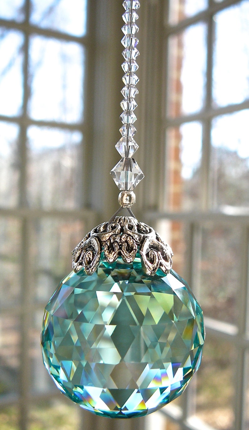 Crystal Ball Suncatcher 30mm Swarovski Crystal Ball Etsy