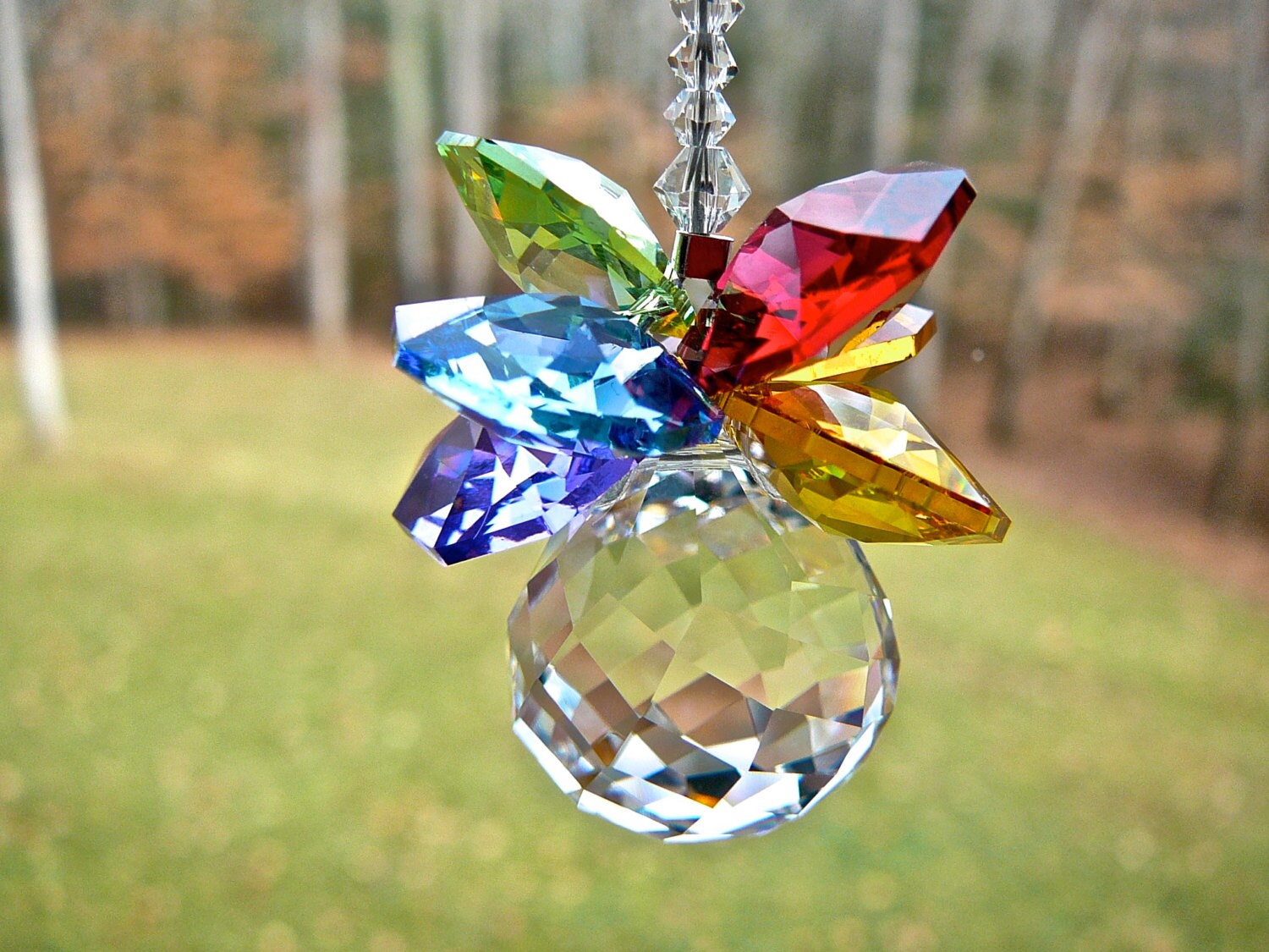 Rainbow Suncatcher Swarovski Crystal Rainbow Maker for Car Etsy
