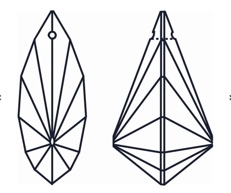 Puede incluir: Dos dise&ntilde;os de colgantes geom&eacute;tricos negros. El primero tiene forma de l&aacute;grima con l&iacute;neas radiales y un agujero en la parte superior. El segundo es triangular con l&iacute;neas internas y una peque&ntilde;a muesca en la parte superior. Ambos son minimalistas y modernos.