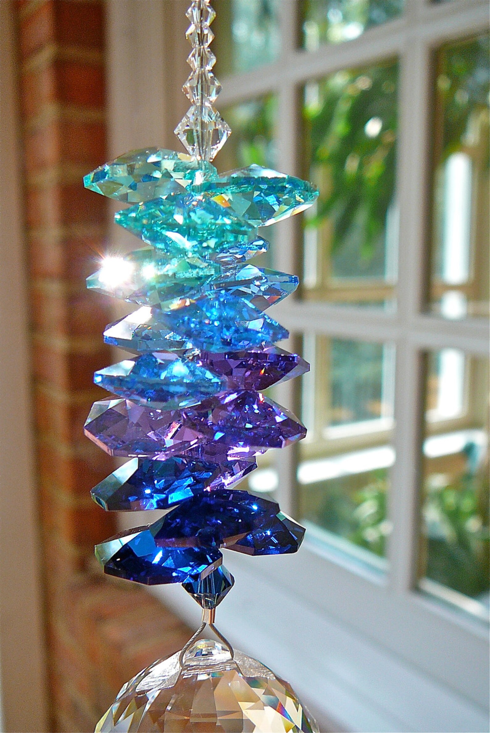 Crystal Ball Ornament Suncatcher Prism Rainbow Maker in Etsy