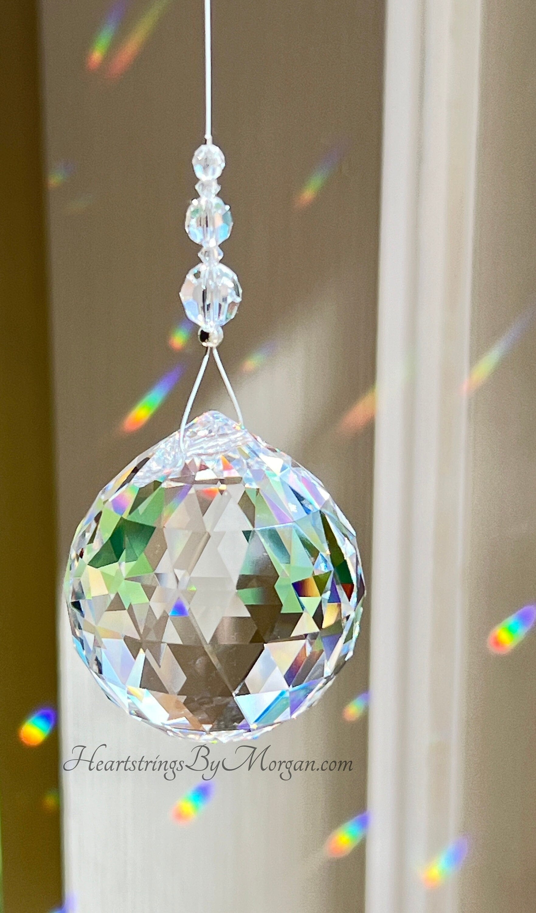 30 Sfere Di Cristallo Con Prisma - Acchiappasole 20mm, Da Appendere, Decorazione Casa E Giardino - Foto 3