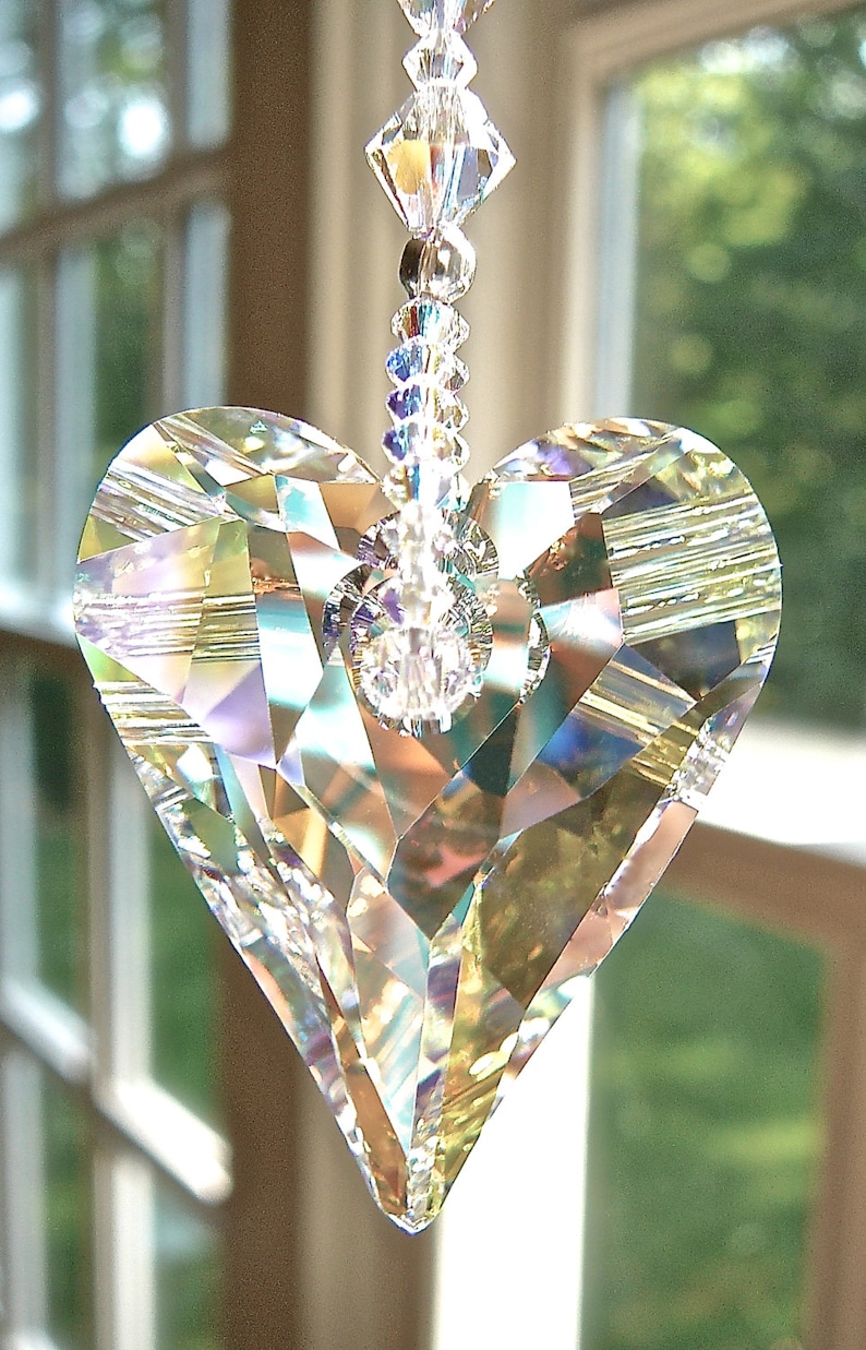 Swarovski Wild Heart Crystal Suncatcher, Made entirely with Swarovski Crystals THERESA Available in 3 Colors image 2