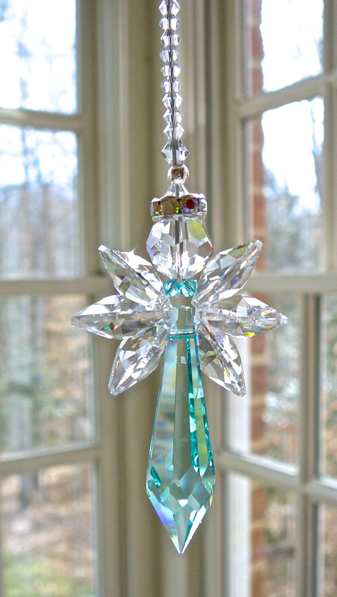 Crystal Angel 10 Colors for Car or Home Guardian Angel - Etsy